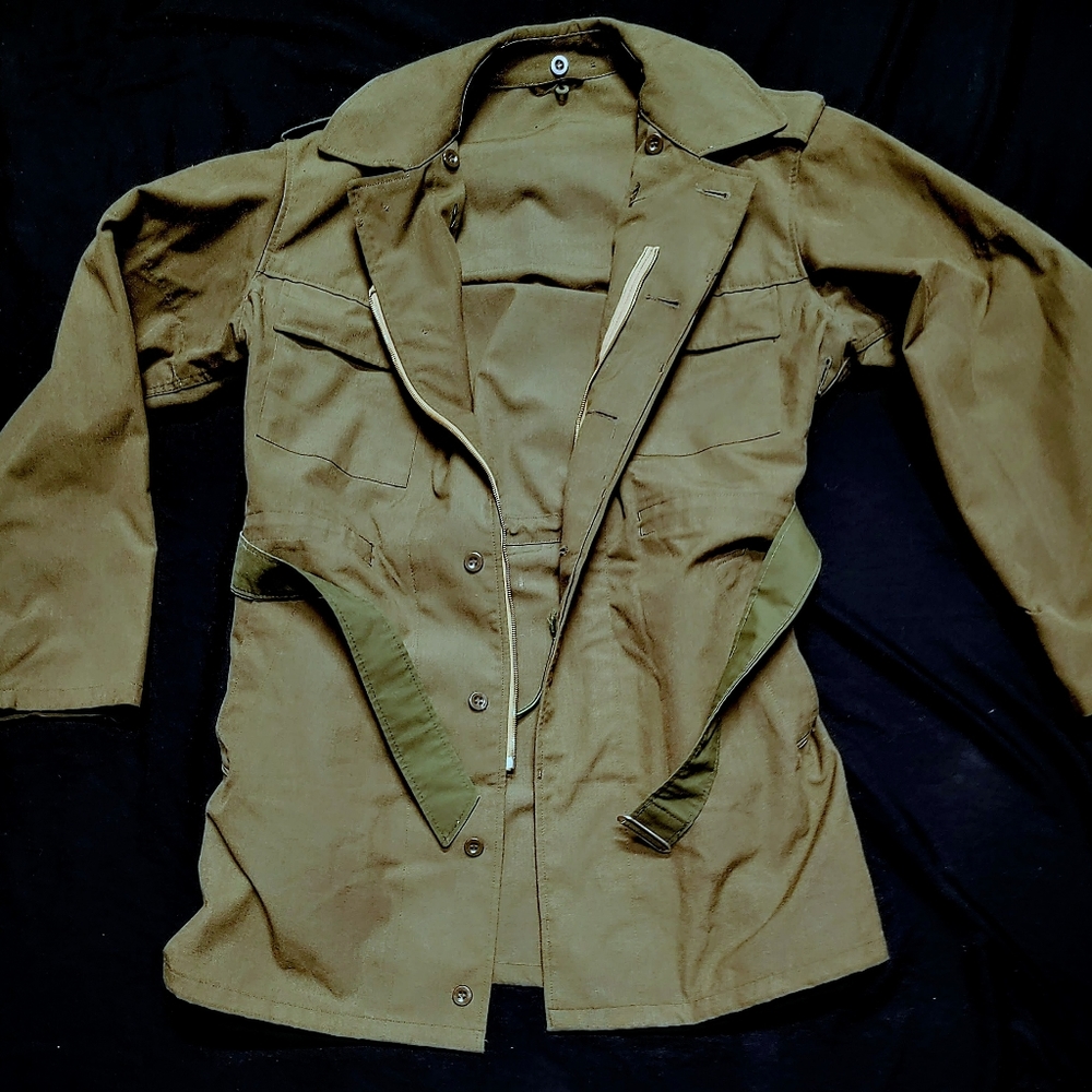 Army Trench Coat With Belt